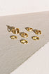 HAMMERED STAR PINKY RING GOUD